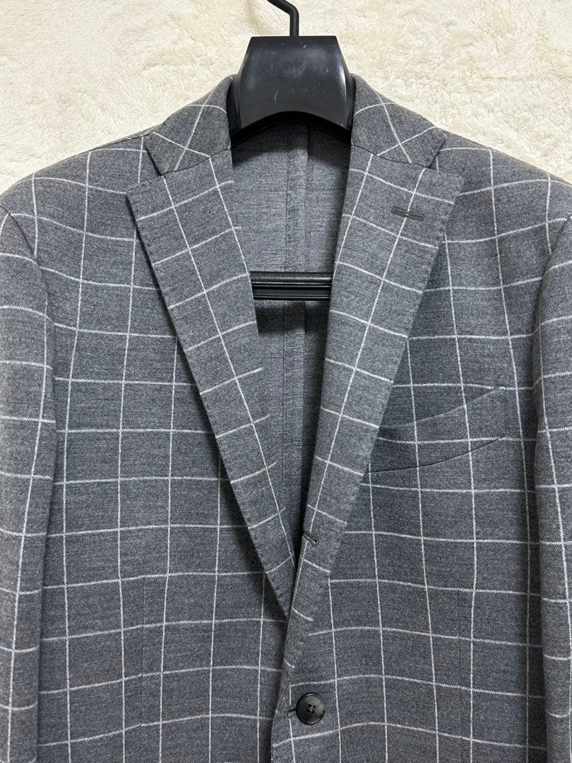 【極美品】秋冬物 BOGLIOLI ジャージ素材 ジャケット 46 M グレー