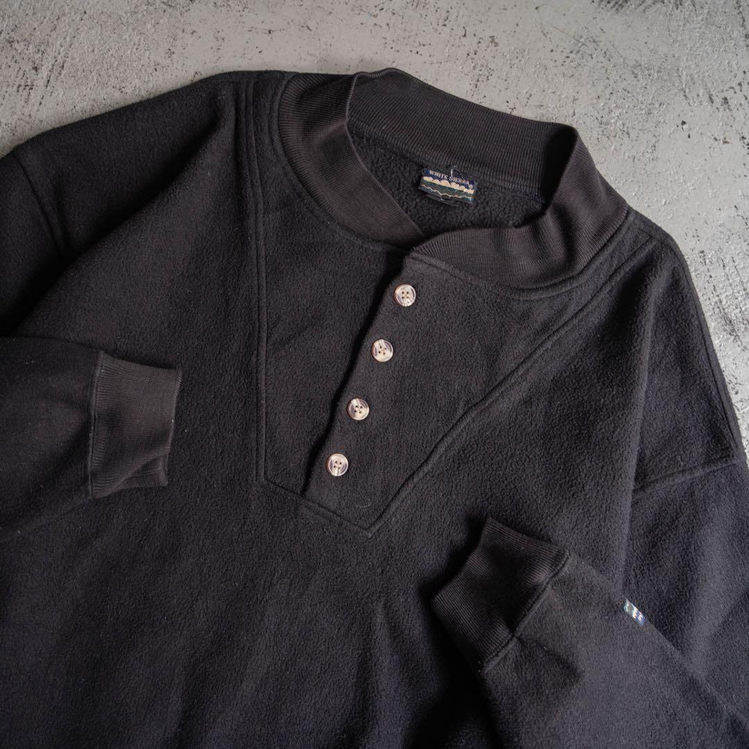 【希少タイプ】 90s vintage フリース ヘンリーネック プルオーバー