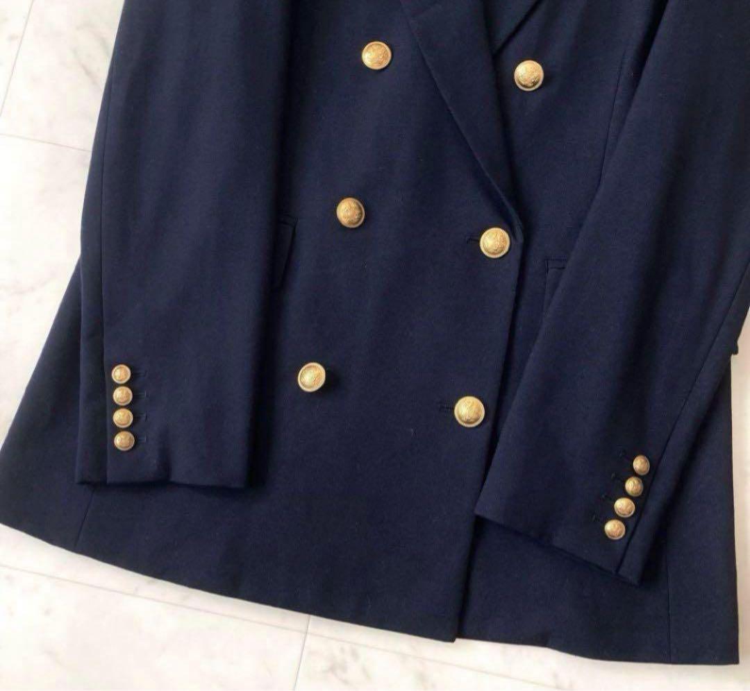 プラステ PLST ダブルブレストジャケット 紺ブレ 金釦 ブレザー ネイビー
