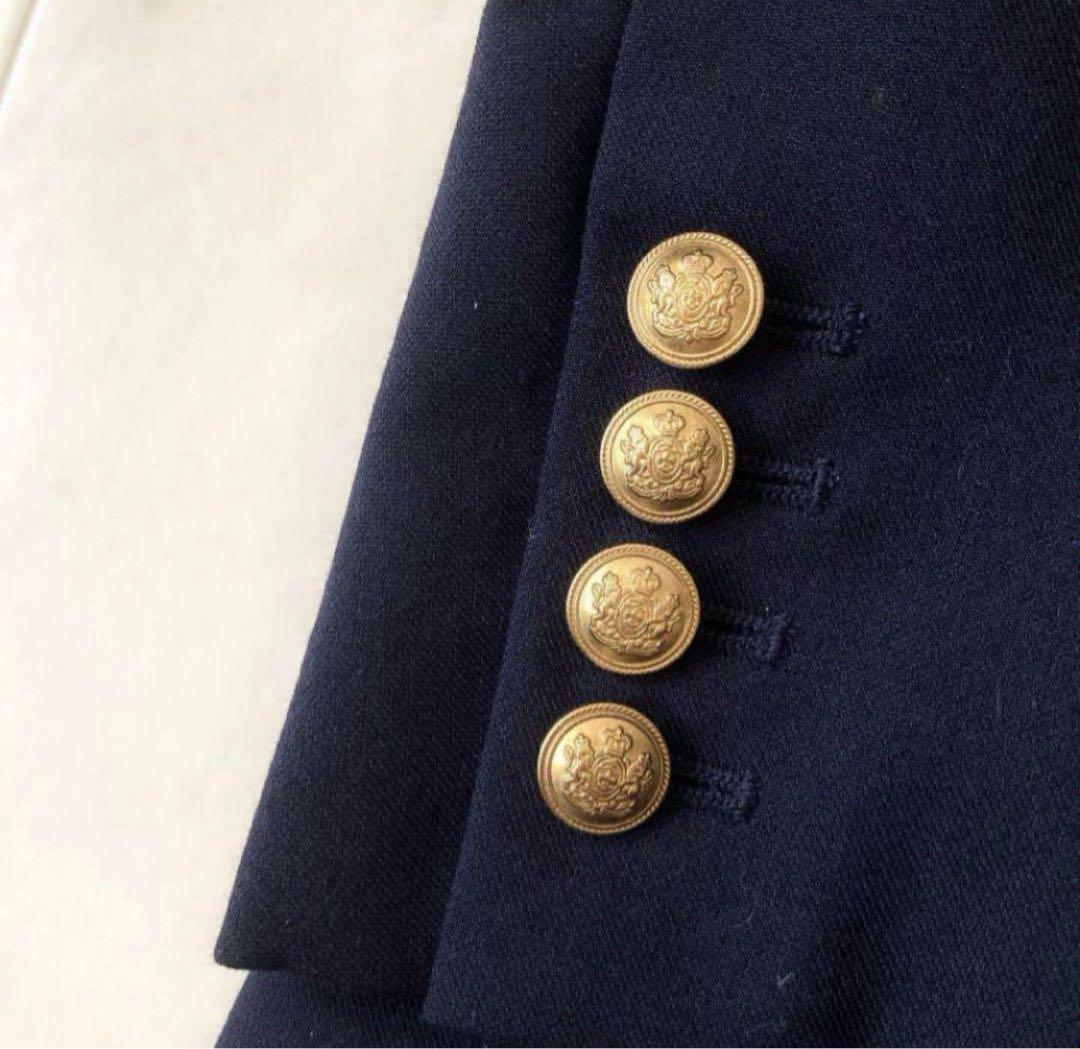 プラステ PLST ダブルブレストジャケット 紺ブレ 金釦 ブレザー ネイビー