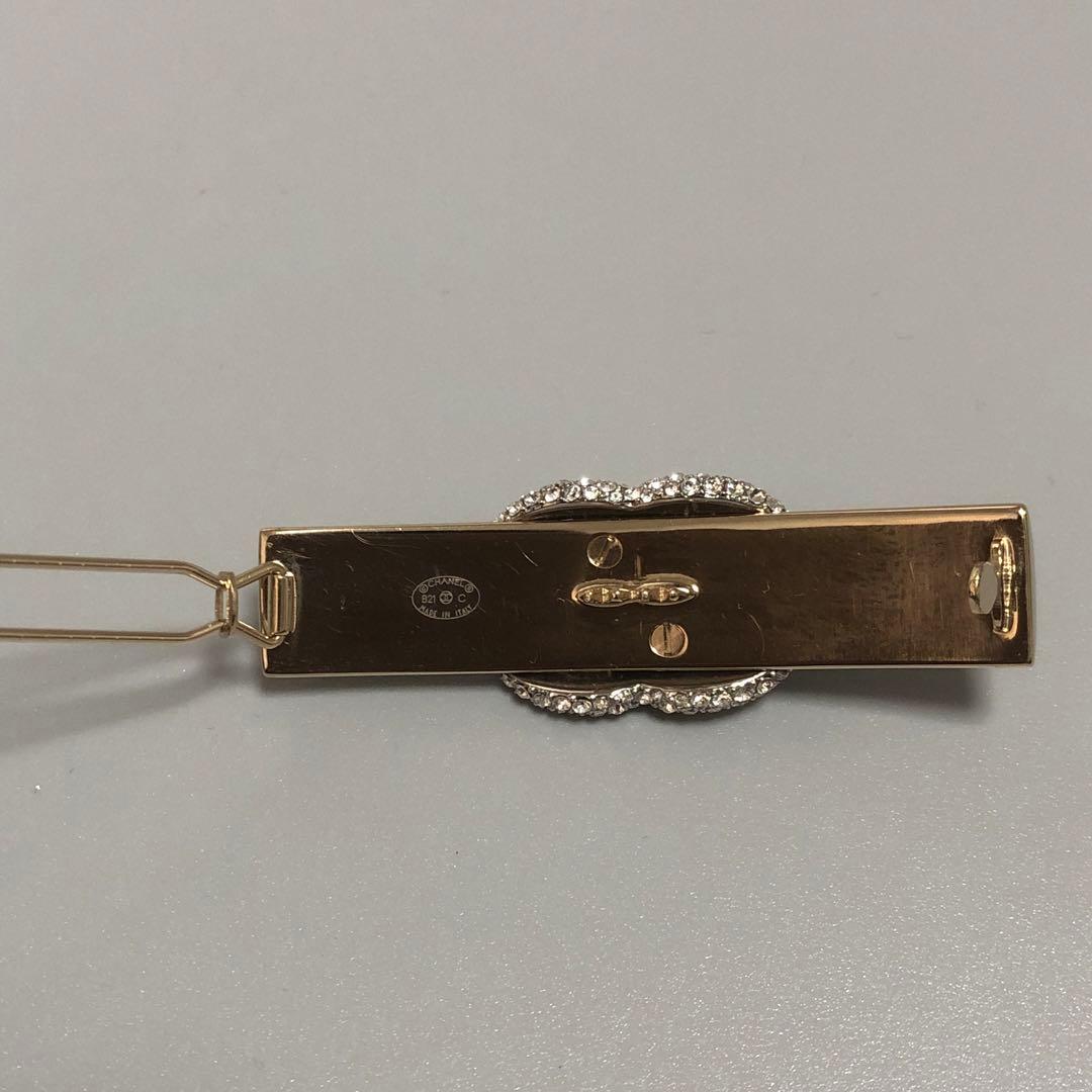値下げ‼️シャネル ココマーク バレッタ ヘアアクセサリー ラインストーン