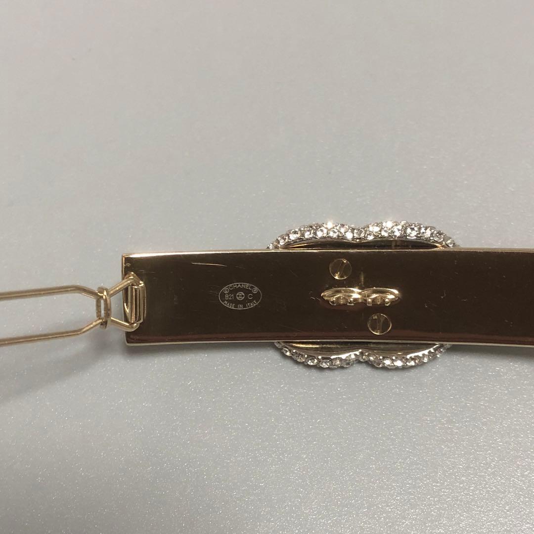 値下げ‼️シャネル ココマーク バレッタ ヘアアクセサリー ラインストーン