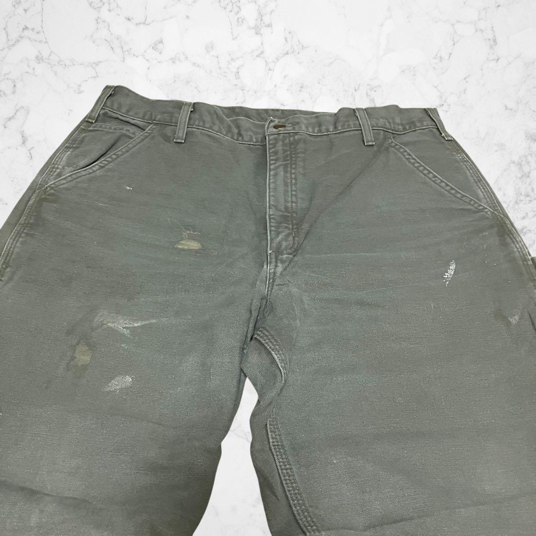 た*ち様 carhartt ダッグ　ペインターパンツ　チェックフランネル　モスグ