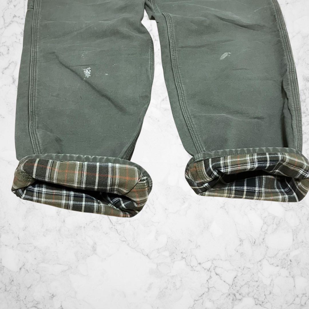た*ち様 carhartt ダッグ　ペインターパンツ　チェックフランネル　モスグ
