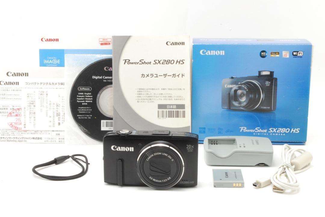 Canon PowerShot SX280 HS 本体と付属品 動作確認済