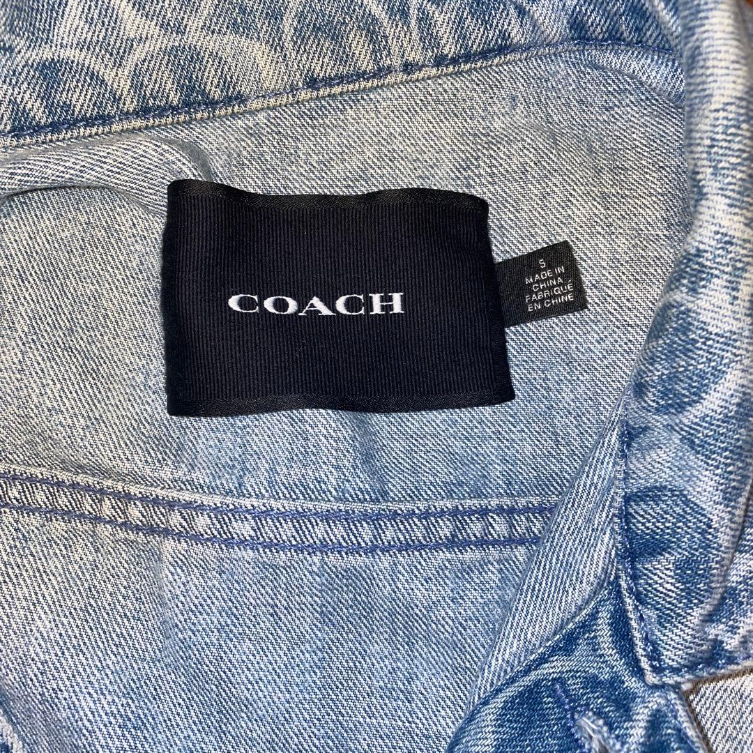 COACH ロゴプリント デニムジャケット