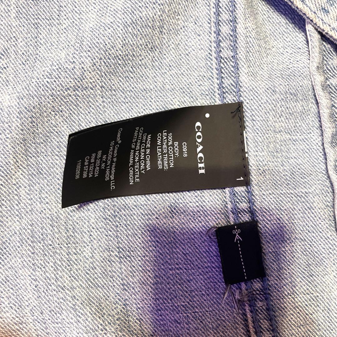 COACH ロゴプリント デニムジャケット