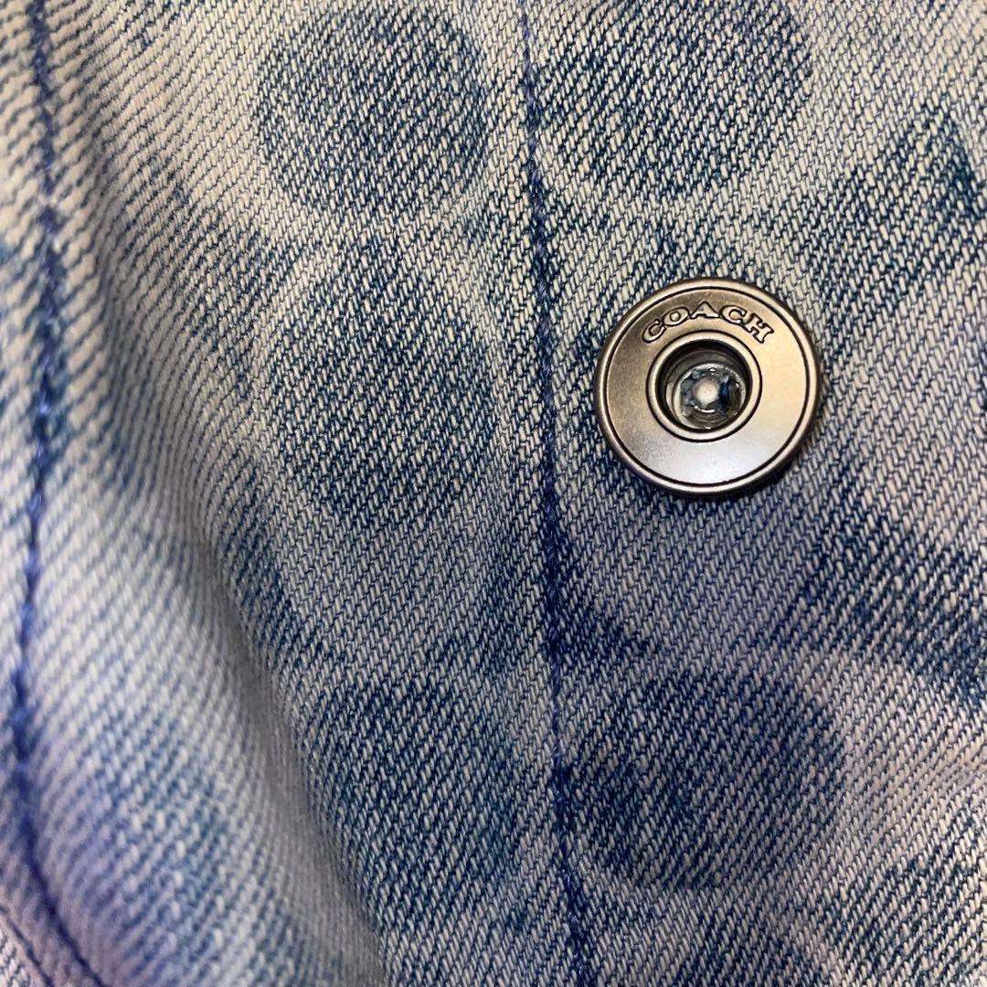 COACH ロゴプリント デニムジャケット