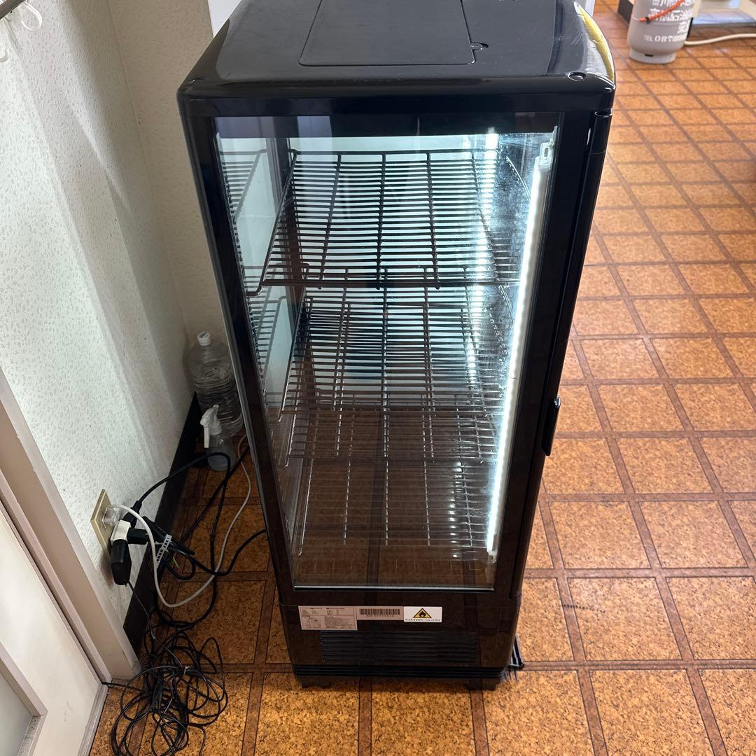 ノンフロン冷蔵ショーケース　100L ブラック 　HJR-URK100BK