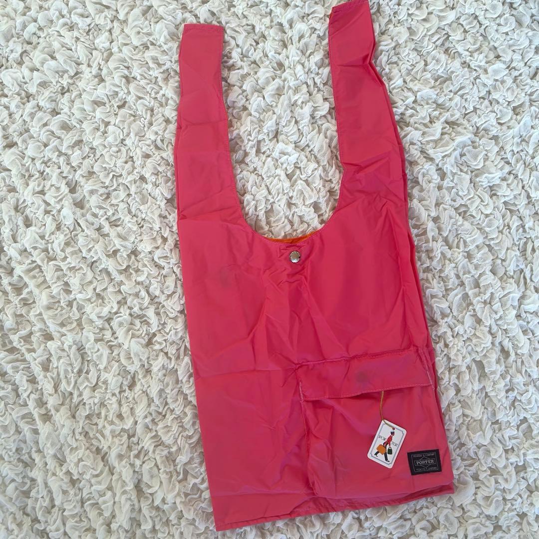 新品タグ付　PORTER GROCERY BAG グロサリー バッグ　ピンク