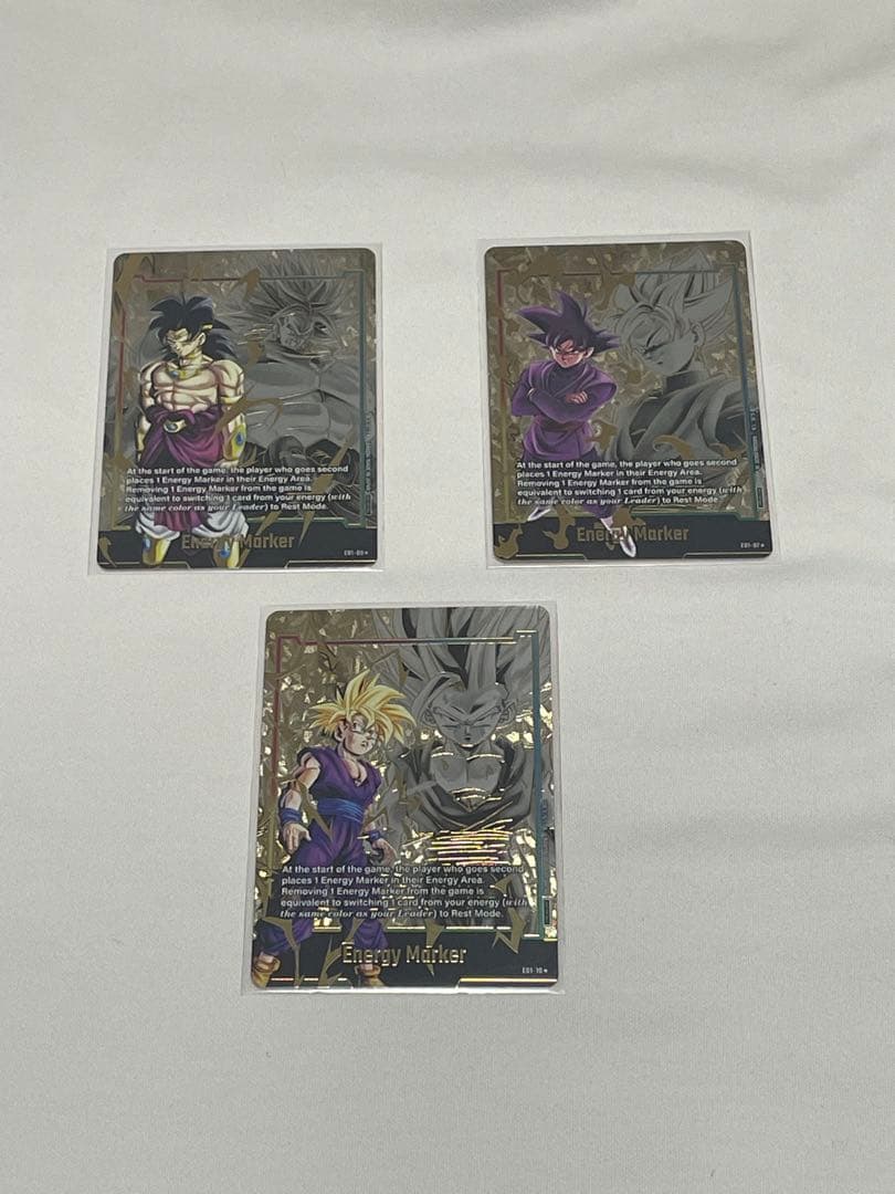 フュージョンワールド エナジーマーカー パラレル 孫悟飯　ブロリー　悟空ブラック