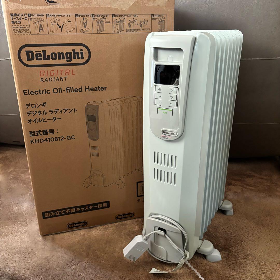 デロンギ デジタルラディアント オイルヒーター KHD410812-GC