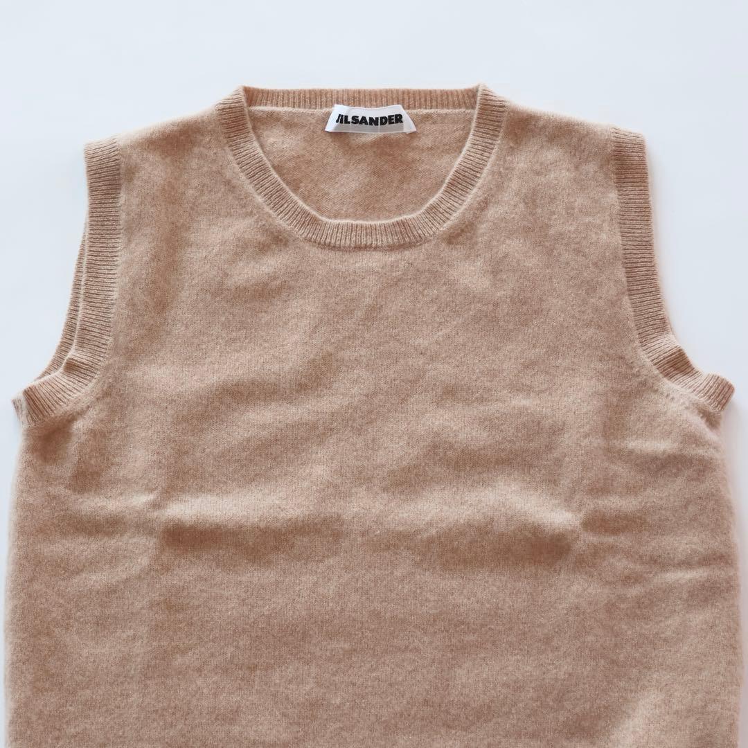 JIL SANDER ジル・サンダー カシミヤ ニットベスト イタリア製 34