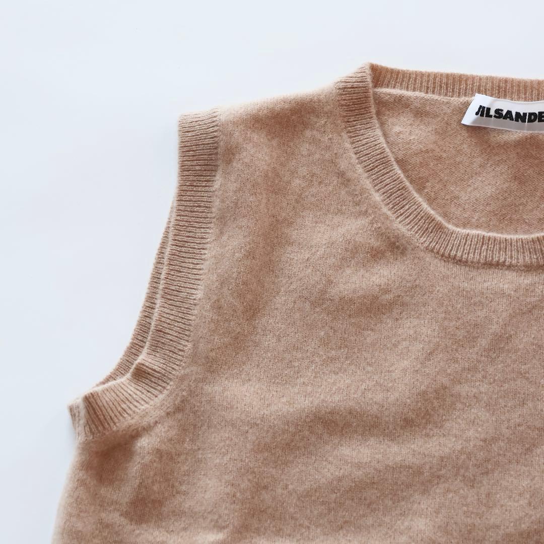 JIL SANDER ジル・サンダー カシミヤ ニットベスト イタリア製 34