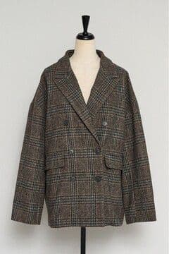 Bonjour Sagan チェックダブルジャケット