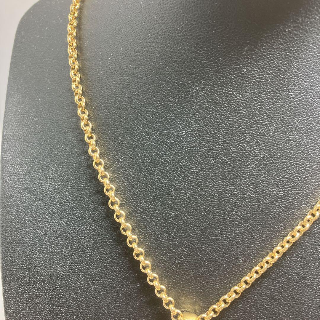 イヴ・サンローラン　YSL　サンローラン　ネックレス　花　フラワー　ゴールド