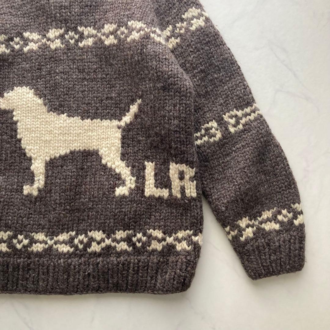 ラブラドールレトリバー×カナディアンセーター カウチンセーター