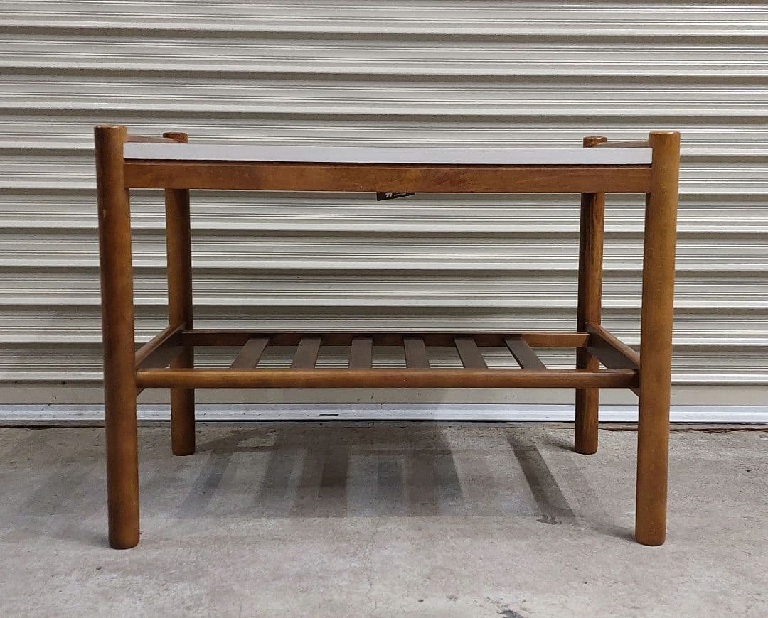 オールドカリモク 白天板 カフェテーブル ローテーブル サイドテーブル 古家具