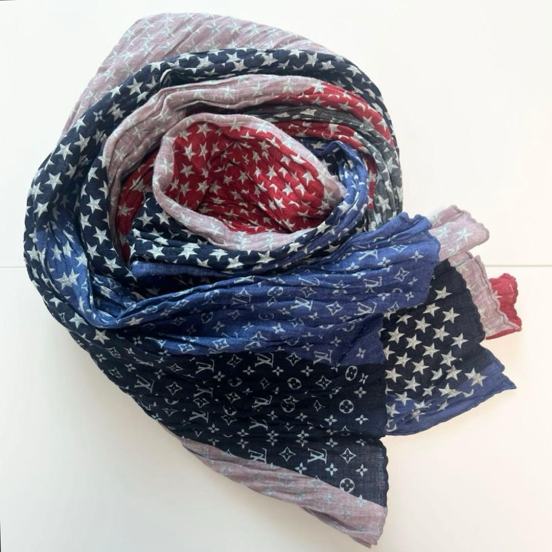 LOUIS VUITTONルイヴィトン ストール スターズ トゥルコワーズ