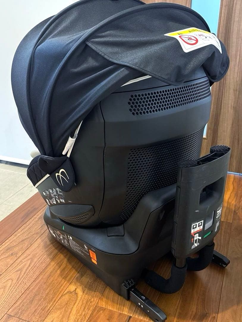 チャイルドシート　エールベベ・クルット6i　グランス　ブラック　ISOFIX