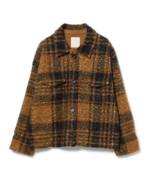 BEAMS　チェック CPO ブルゾン