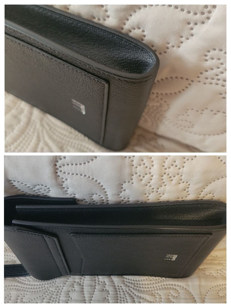 未使用　ダンヒル ショルダーバッグ レザー ロゴデザイン ボディバッグ ブラック