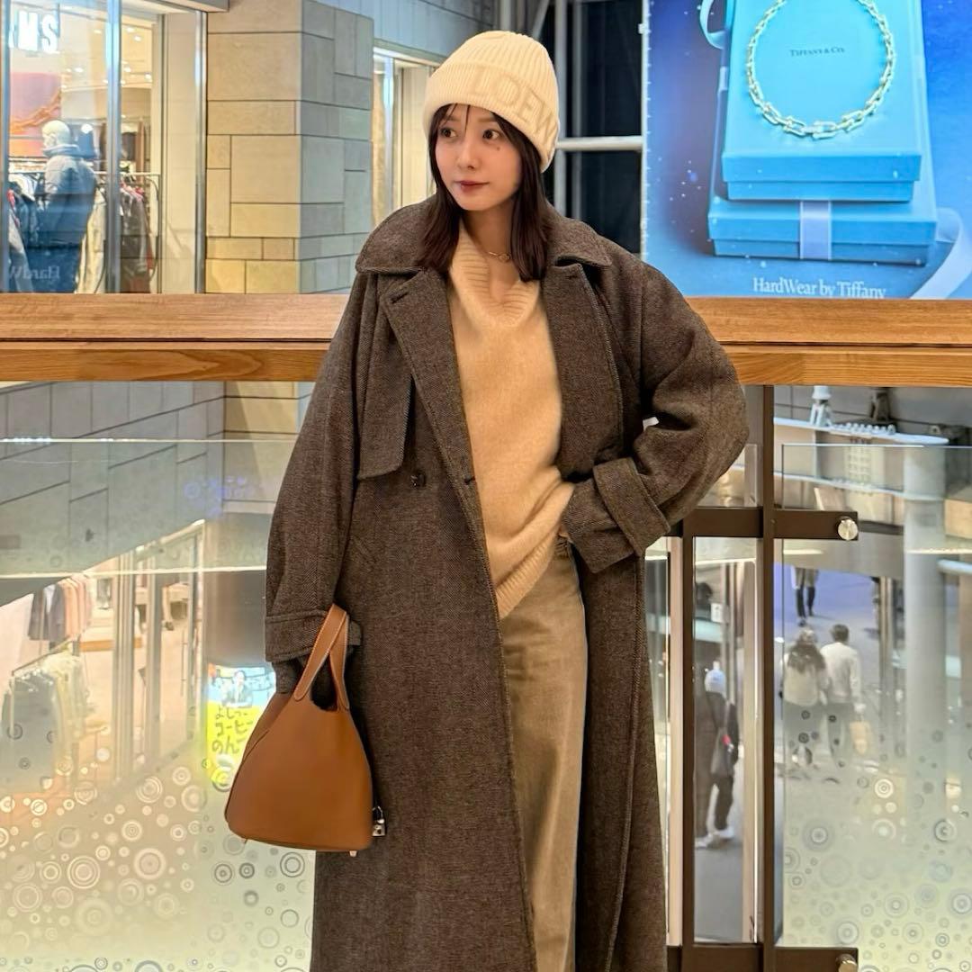 ロエベ　LOEWE ビーニー　ニット帽　ホワイト