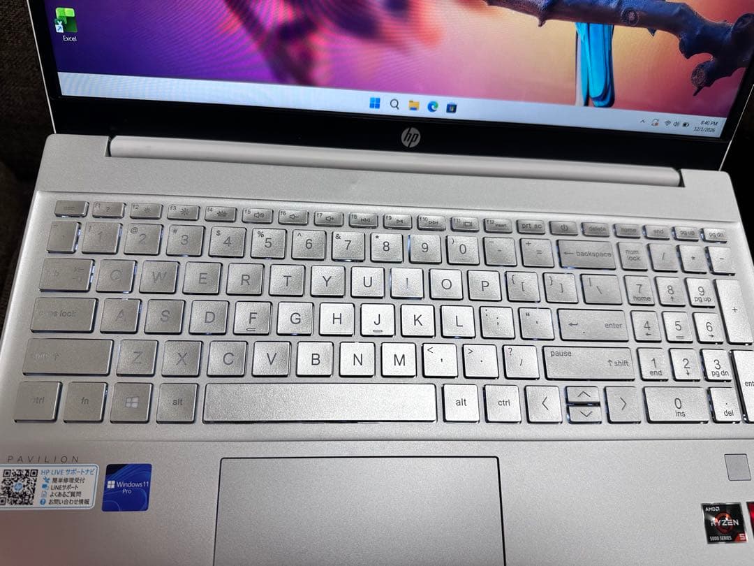 HP Pavilion タップチ　パネル　USキーボードryzen 5-16GB