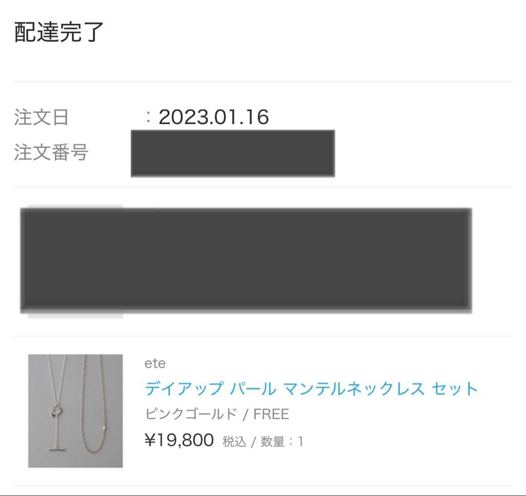 完売品 ete デイアップ パール マンテル ネックレス セット アクセサリー