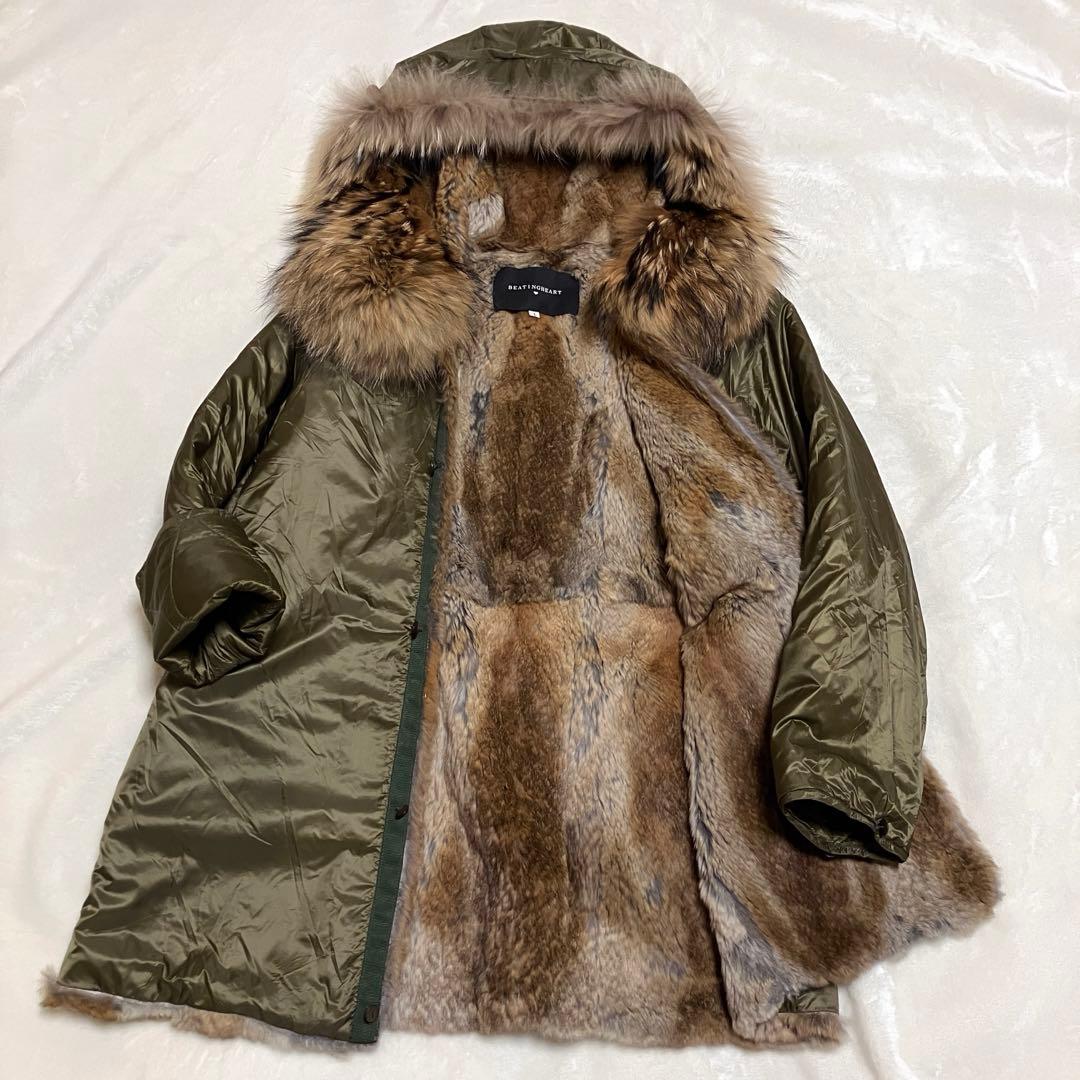 BEATING HEART モッズコート リアルファー ライナー付き 2way