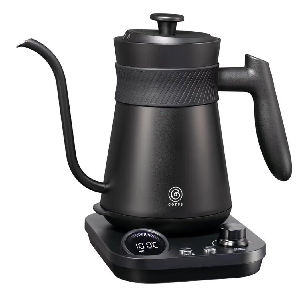 cores 電気ケトル 温度調整機能付き フリータイムケトル