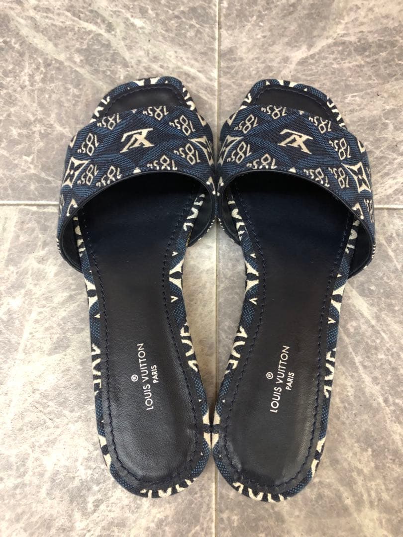 美品 LV ルイヴィトン リバイバルライン SINCE1854 ミュール