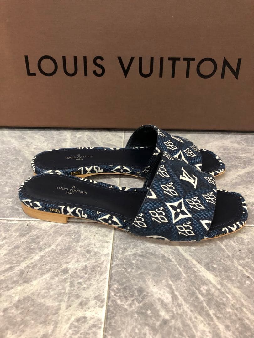 美品 LV ルイヴィトン リバイバルライン SINCE1854 ミュール