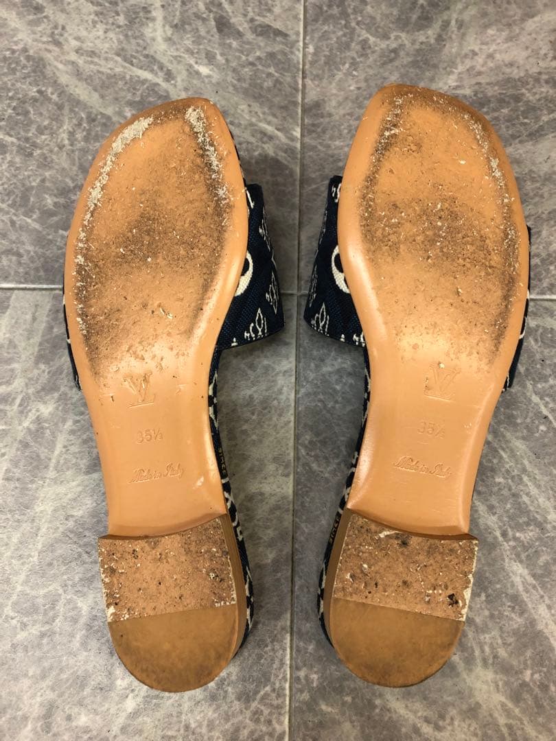 美品 LV ルイヴィトン リバイバルライン SINCE1854 ミュール