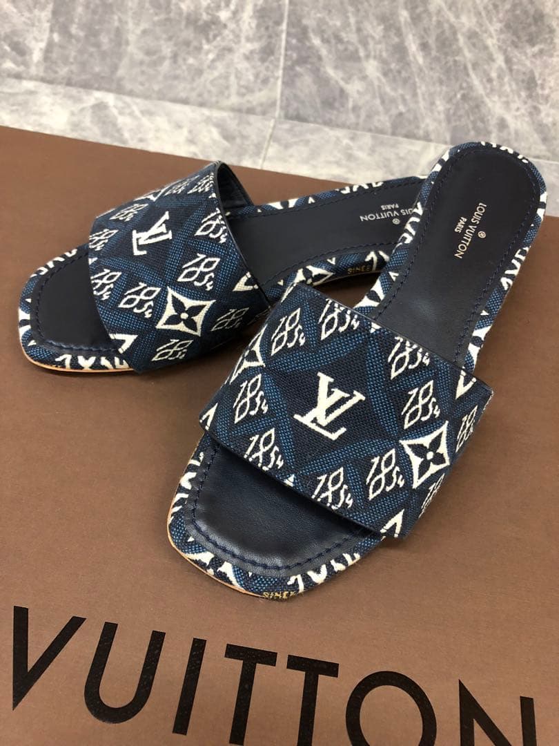 美品 LV ルイヴィトン リバイバルライン SINCE1854 ミュール