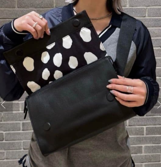 ear PAPILLONNER イアパピヨネ　ワイドテープショルダー　ブラック