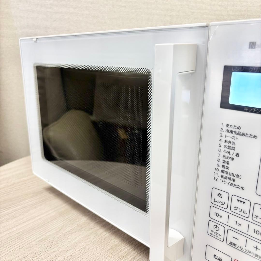 【美品】2025年製 ニトリ フラットオーブンレンジ BN16A WH M