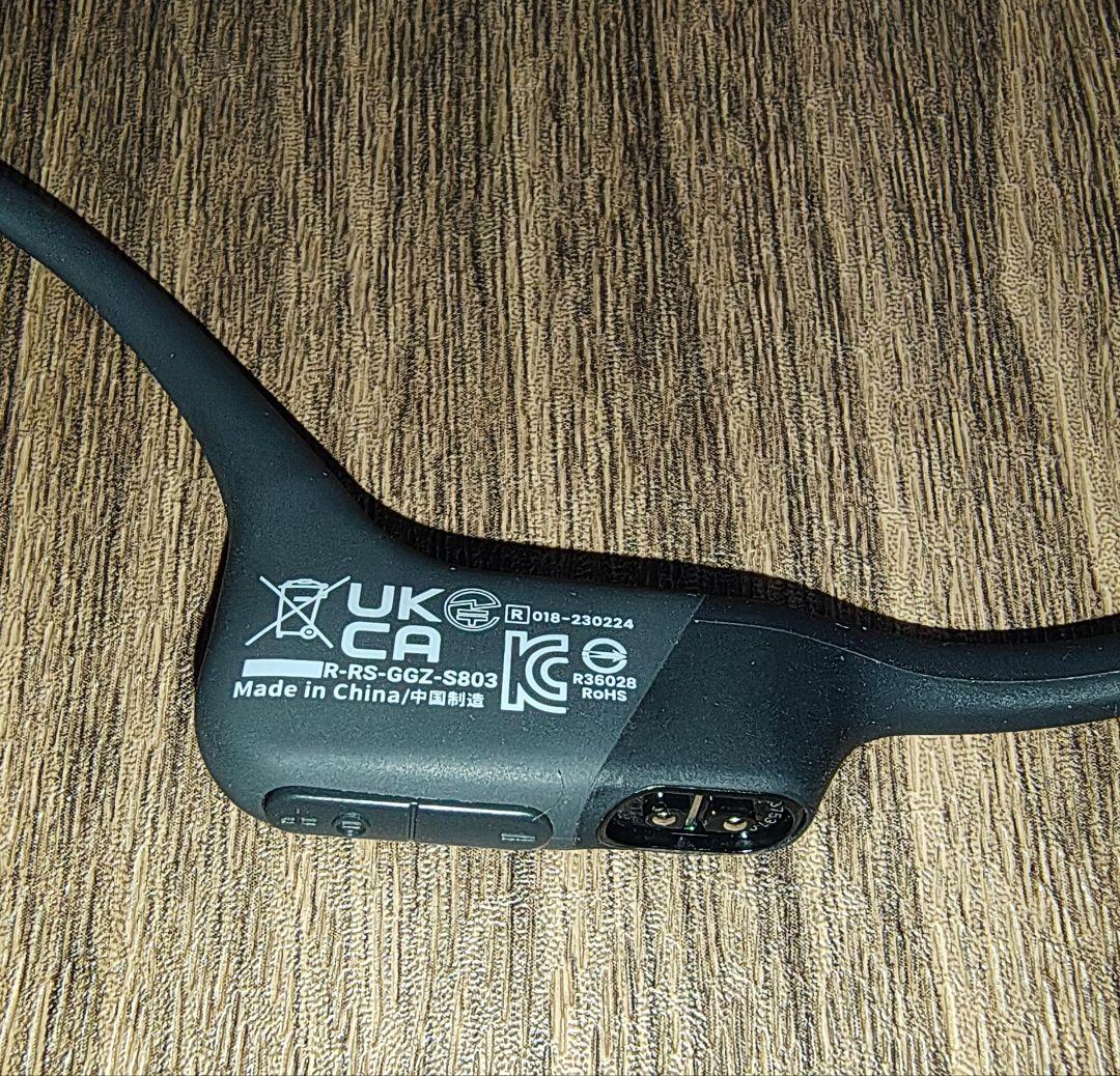 《美品》SHOKZ OpenRun S803 骨伝導イヤホン ブラック