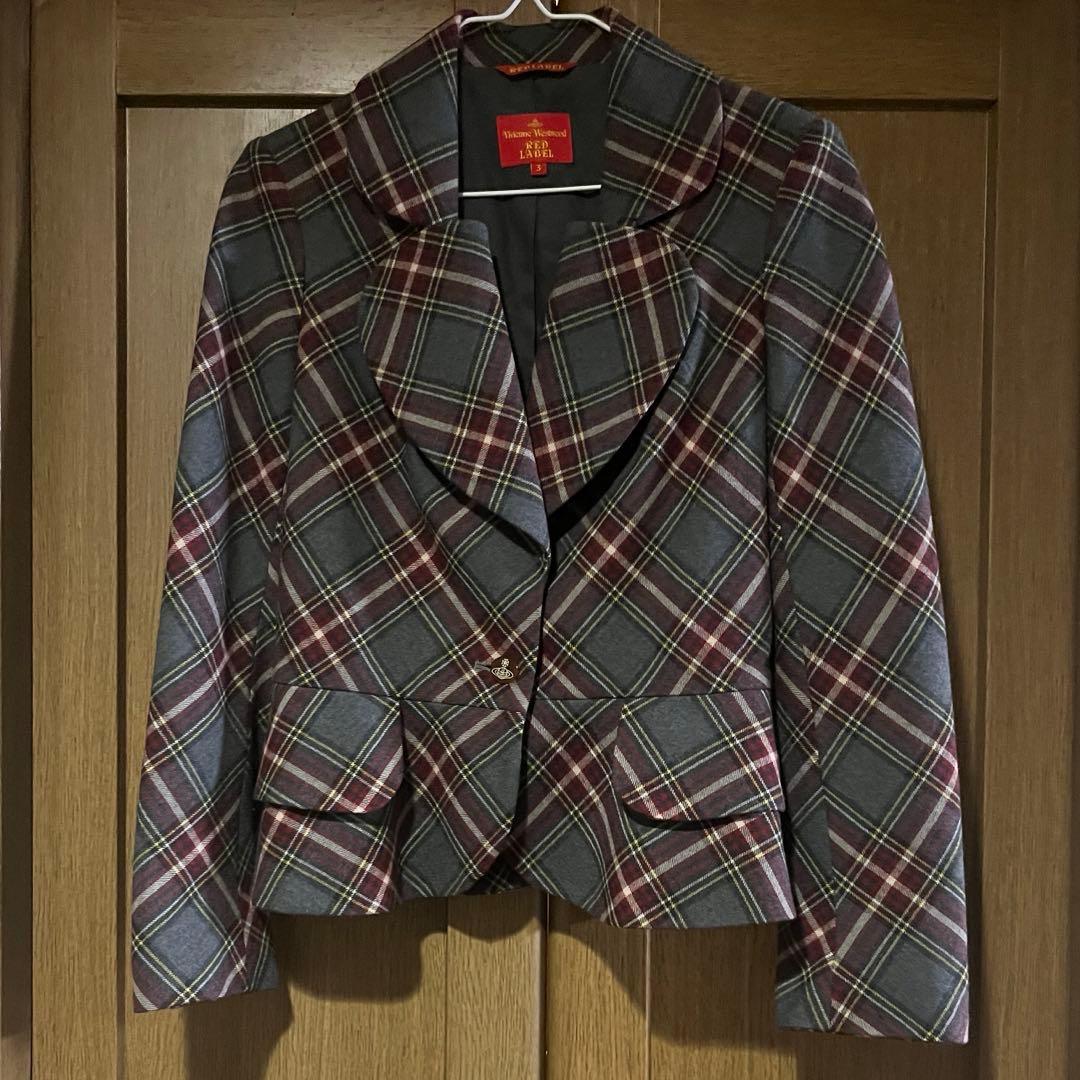 ヴィヴィアン　チェック　ラブジャケット