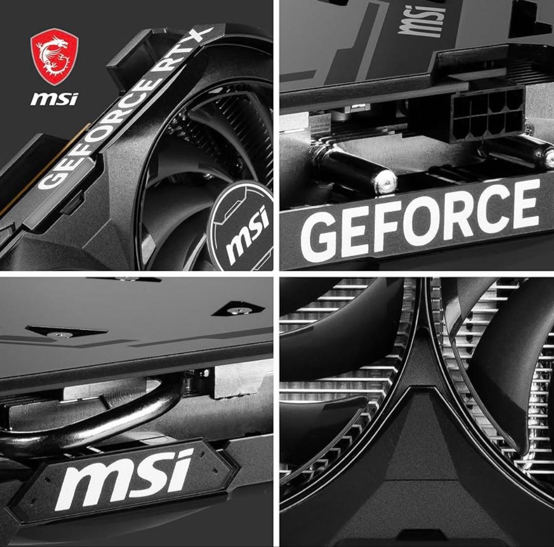 MSI GeForce RTX 4060 VENTUS 2X 黒8G グラボ