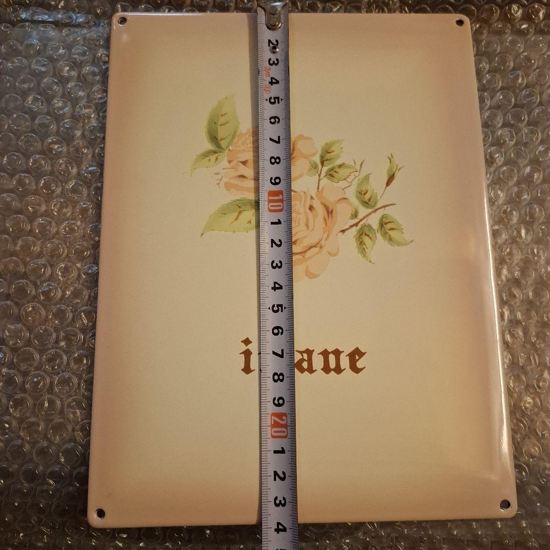 イマン　ダイアナローズ　ホーローサインプレート