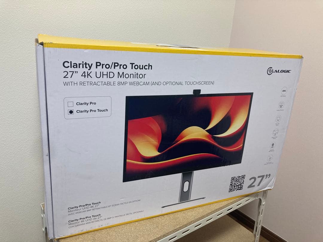 値下げしました！【美品】27インチ Webカメラ内蔵 タッチ 4K モニター