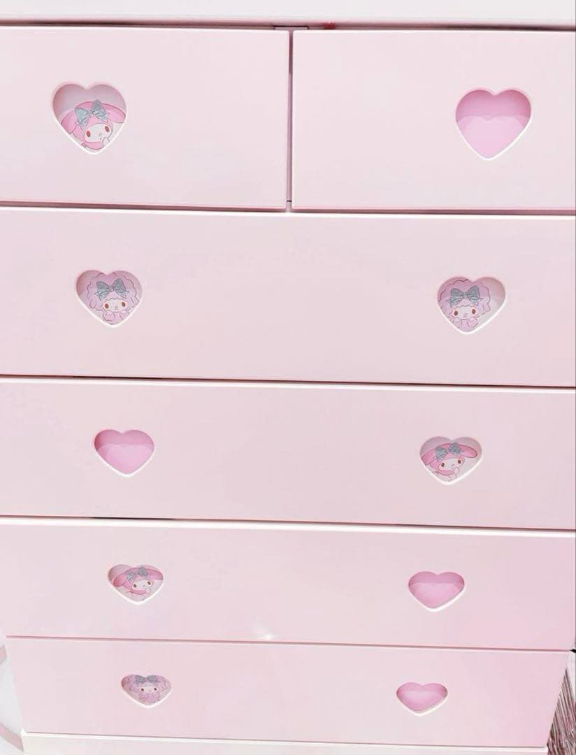 『出品今月まで』サンリオ マイメロ 5段 チェスト 引き出し 収納