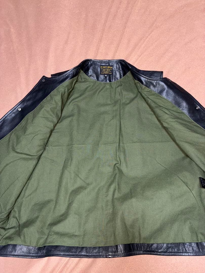 AT-DIRTY Jerkin Leather Vest XL おまけ付き