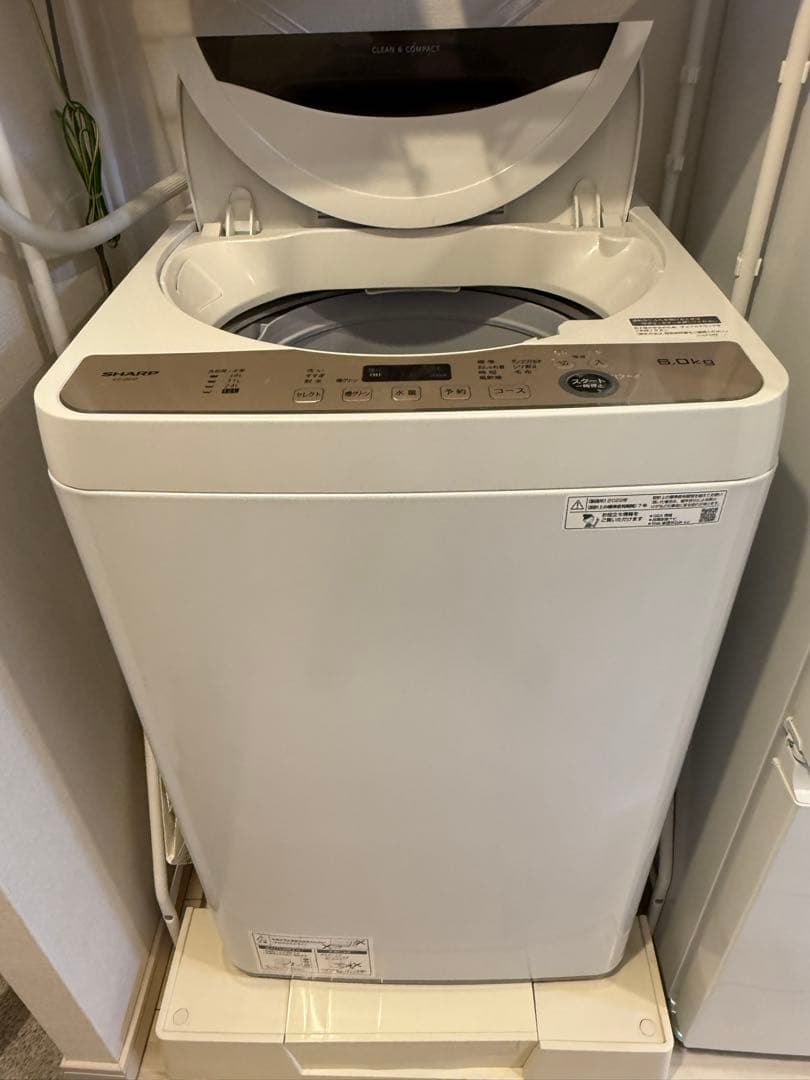 SHARP 縦型洗濯機 6.0kg 本体