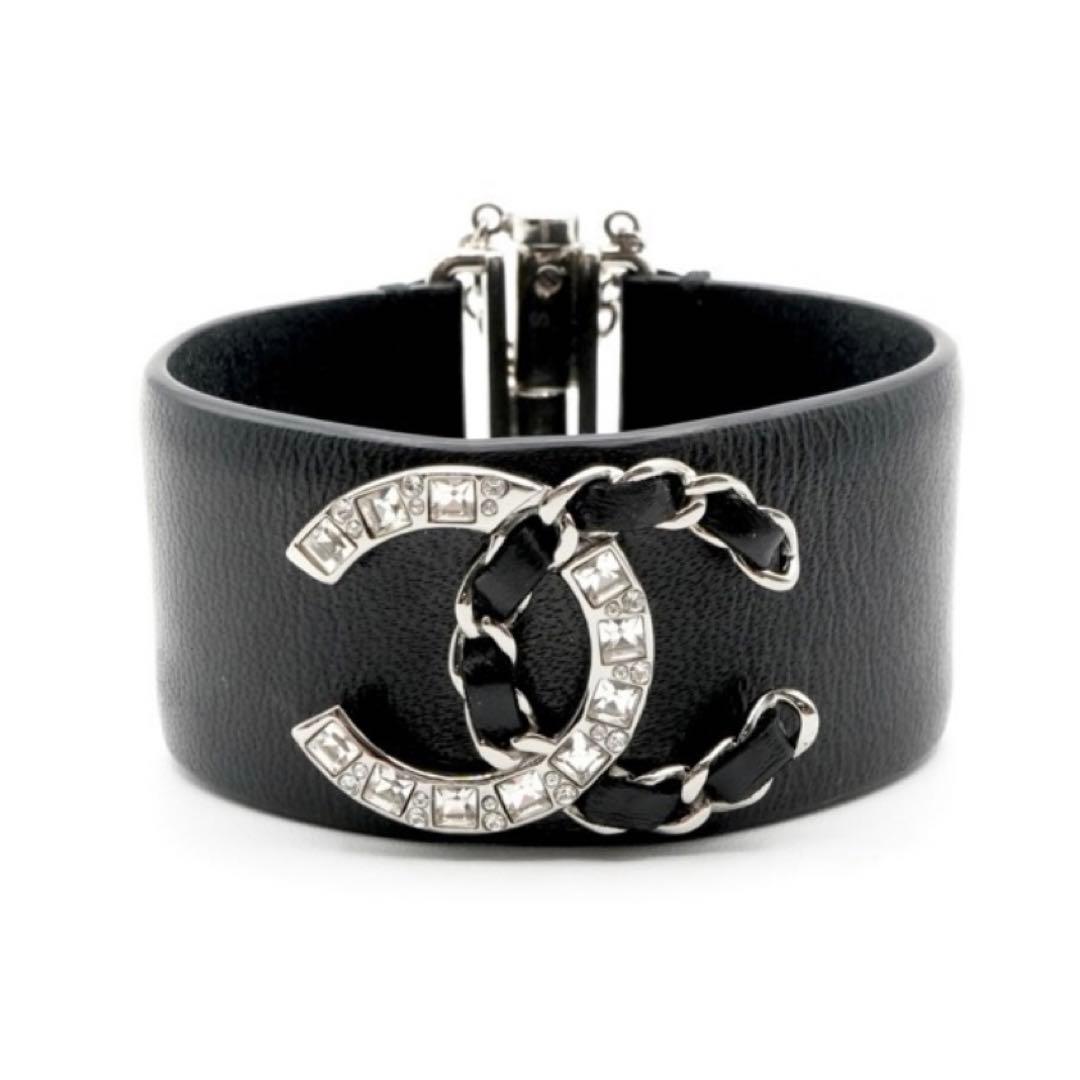 【CHANEL】【シャネル】レザーバングル