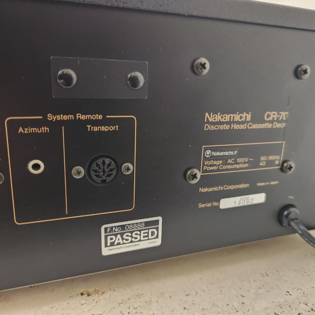 Nakamichi CR-70カセットデッキ