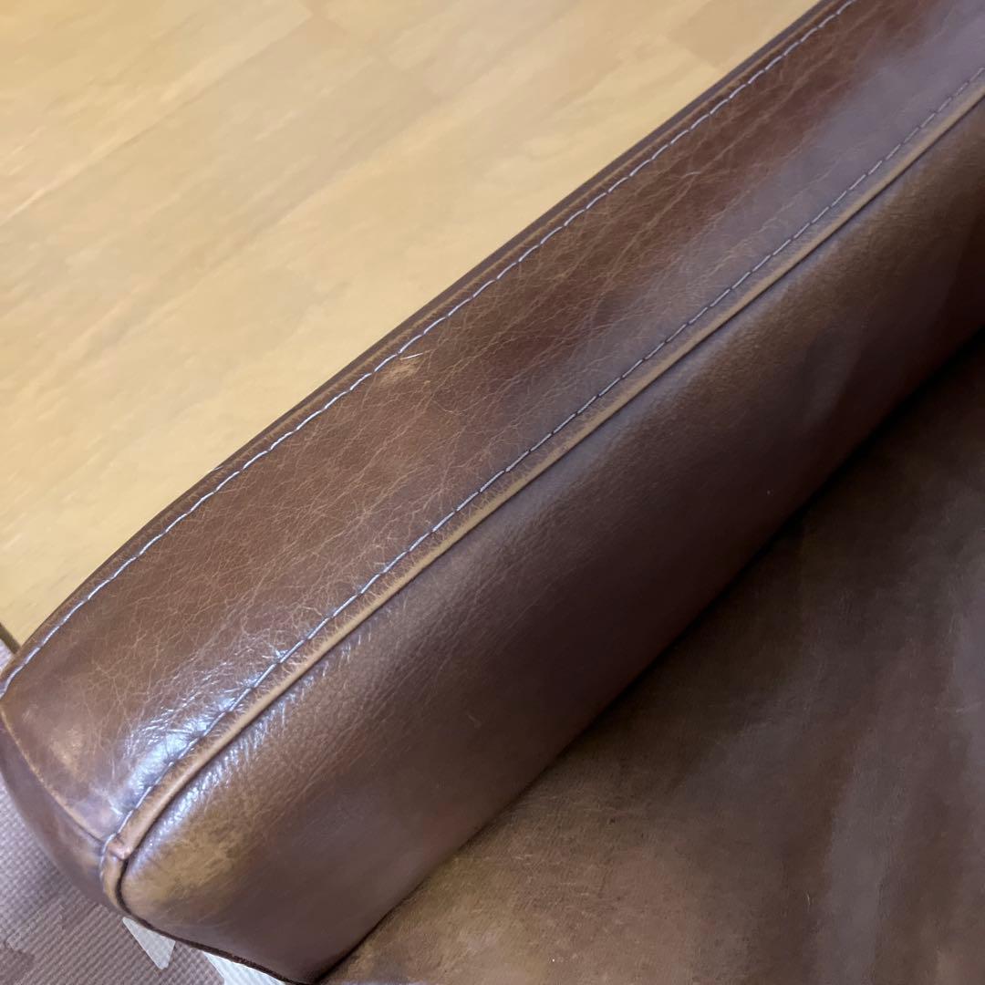 i*︎様 ブラウン レザー 2人掛けソファ