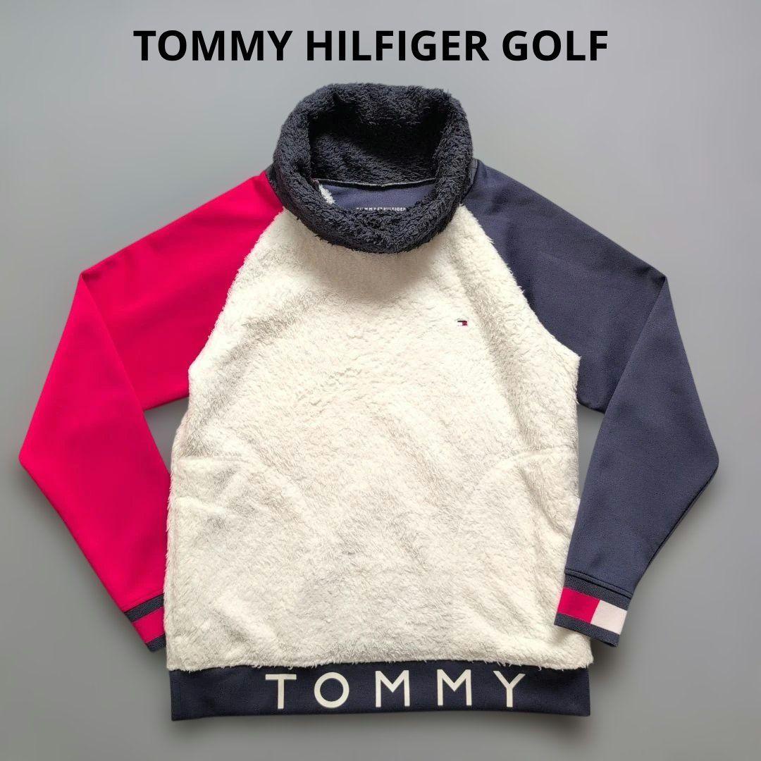 【美品】トミーヒルフィガーゴルフ　タートルネックセーター　フリース　M