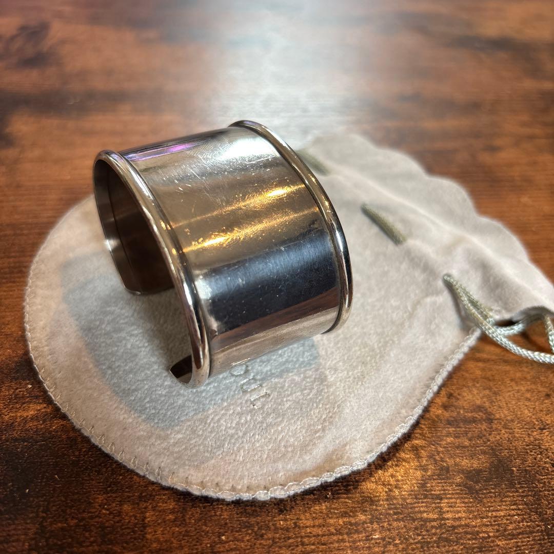 SYMPATHY OF SOULシルバー 幅広バングル